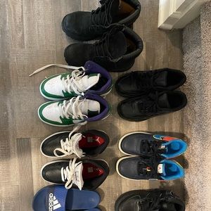 Kids Jordans and Timberlands